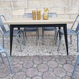 TOLIX, Large Metal Table T55 by Xavier Pauchard France, 1950s