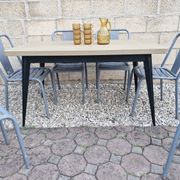 TOLIX, Large Metal Table T55 by Xavier Pauchard France, 1950s