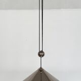 Florian Schulz Large Plated Nickel Pendant Lamp KEOS Pendant, 1970