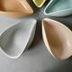 5 ceramic cups from the 50s, pastel tone
