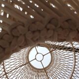 XXL rattan pendant light Natural rattan light
