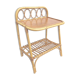 Vintage rattan bedside table 60s