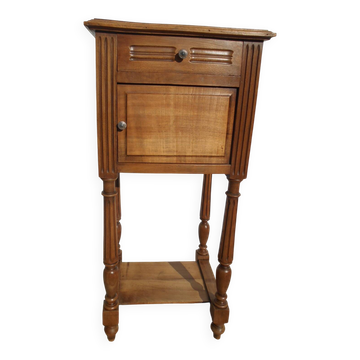 Nightstand in walnut, Louis XVI style.