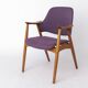 Vintage Lounge Chairs Set of 4, Germany 1960s, Beech Wood, Newly Upholstery