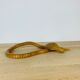 Jouet serpent articulé en bois vintage