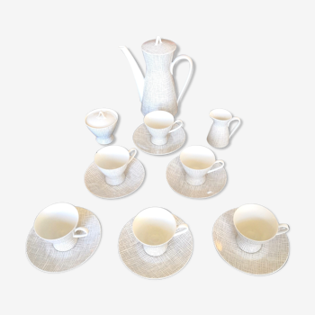 Rosenthal coffee set 2000, silk décor by Raymond Loewy and Latham design 50s