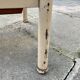 Vintage step stool in wood and steel