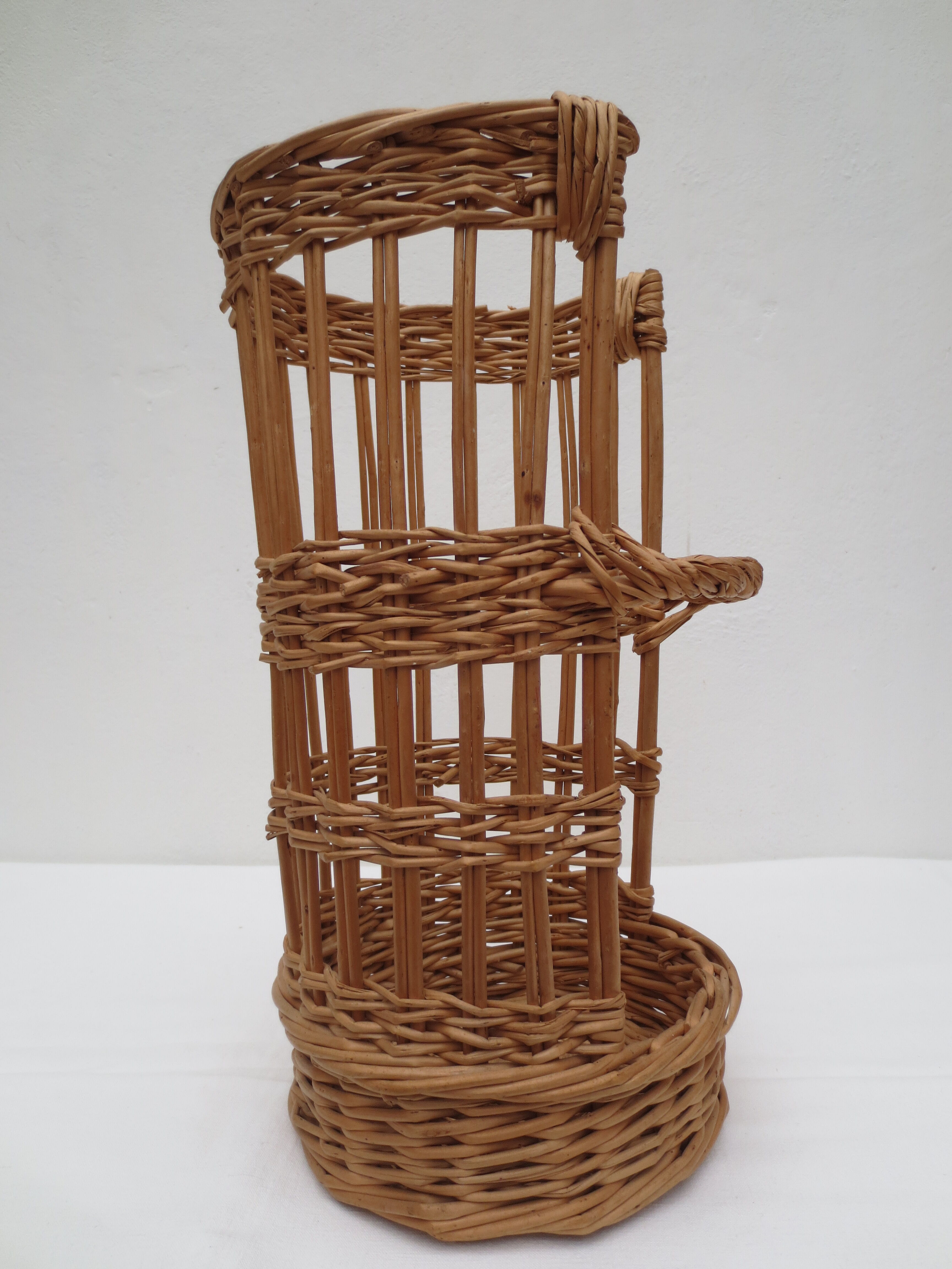 Old baguette basket, wicker bakery