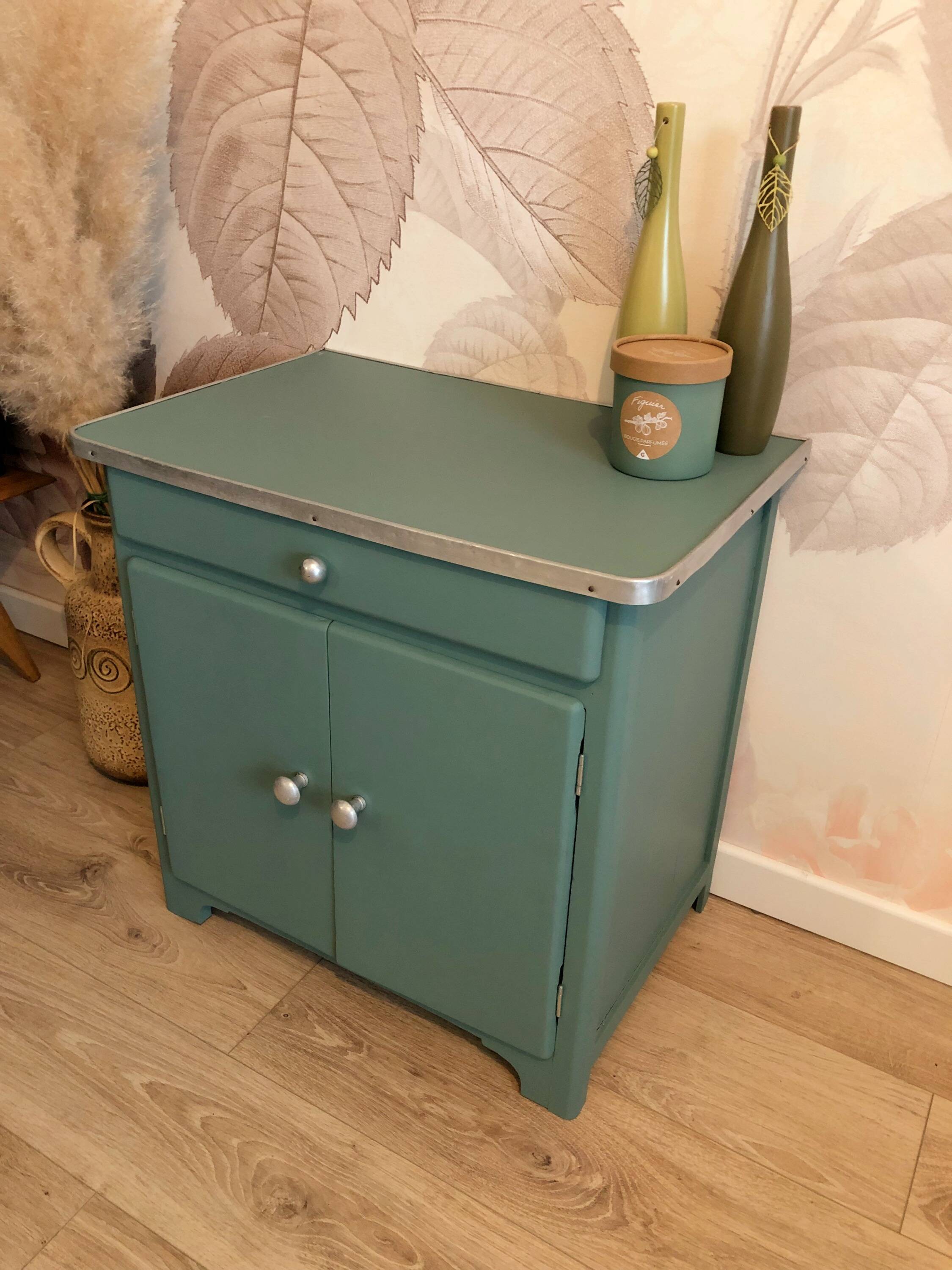 70s storage unit, Celadon Green