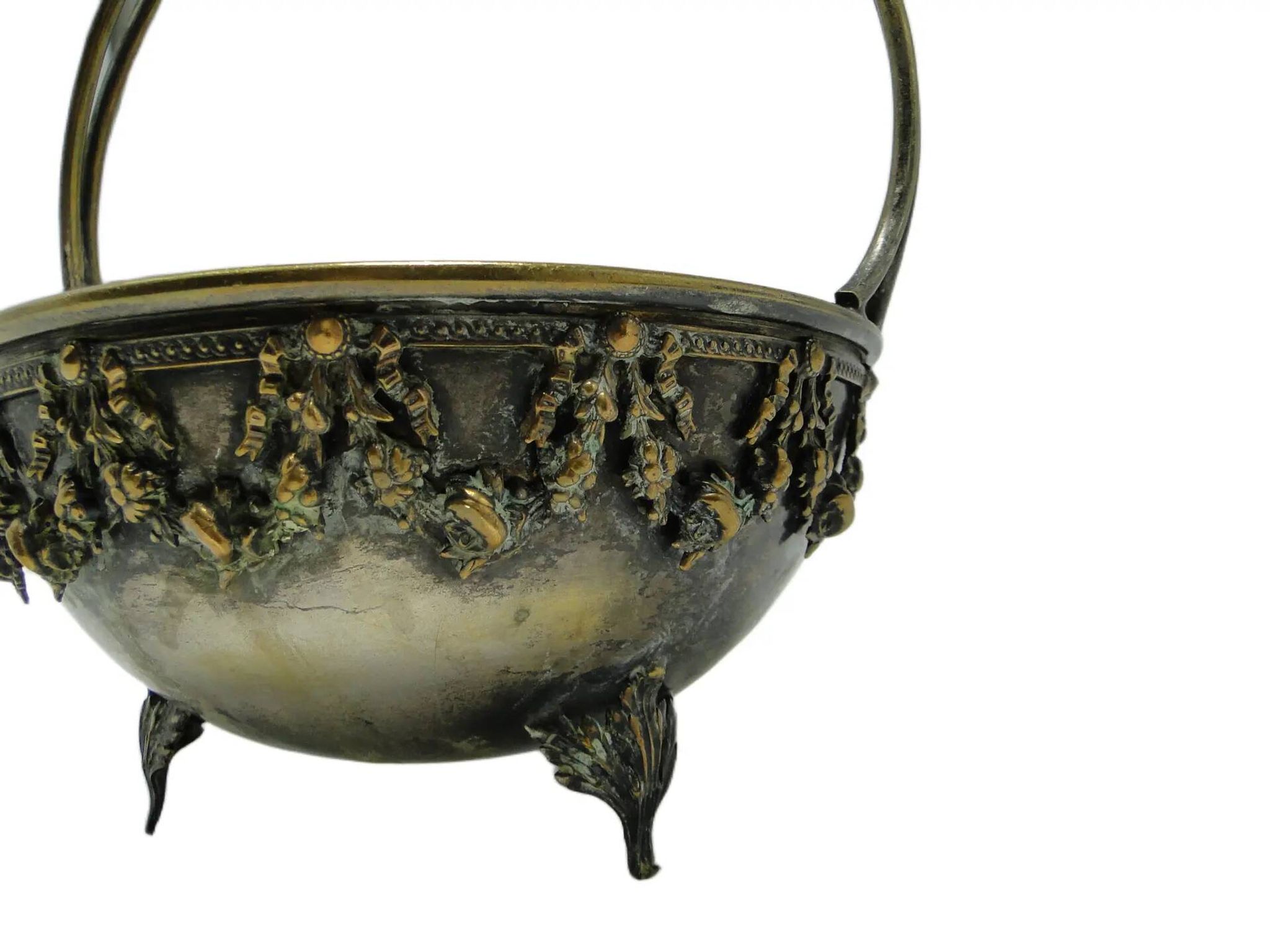 Baroque decorative bowl, brass, Germany, 1930s.