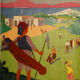 Affiche Roger Broders golf de la soukra Tunis plm Vaugirard 1932