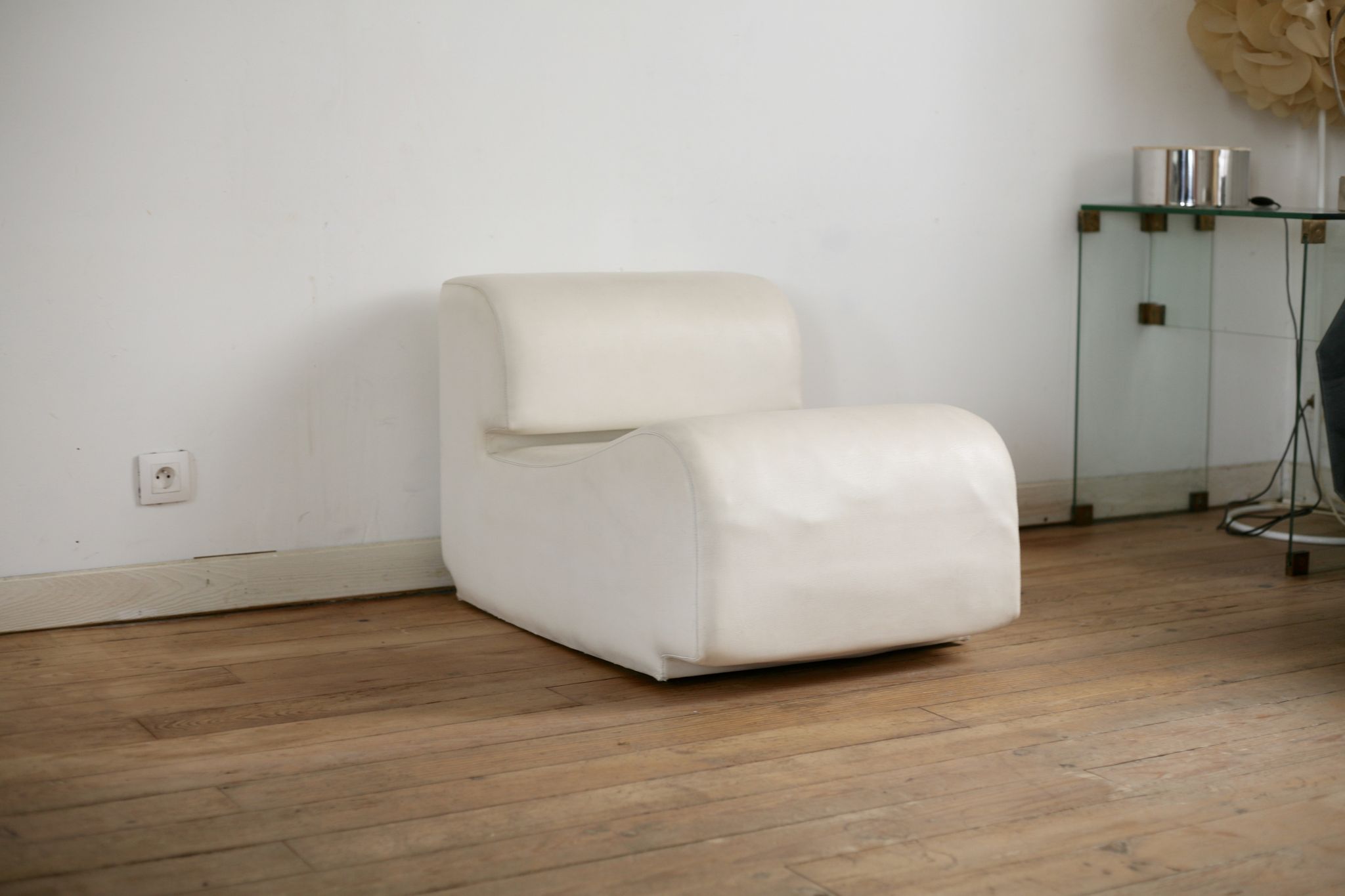Cini Boeri chair Bobo model Arflex edition International Furniture Broadcast, Italy 1968