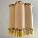 Vintage suspension lampshade with fringes