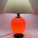 Space Age orange glass table lamp base, Italy 1960s