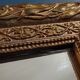 Mirror frame wood plaster gilded stucco