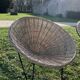 Pair of wicker armchairs