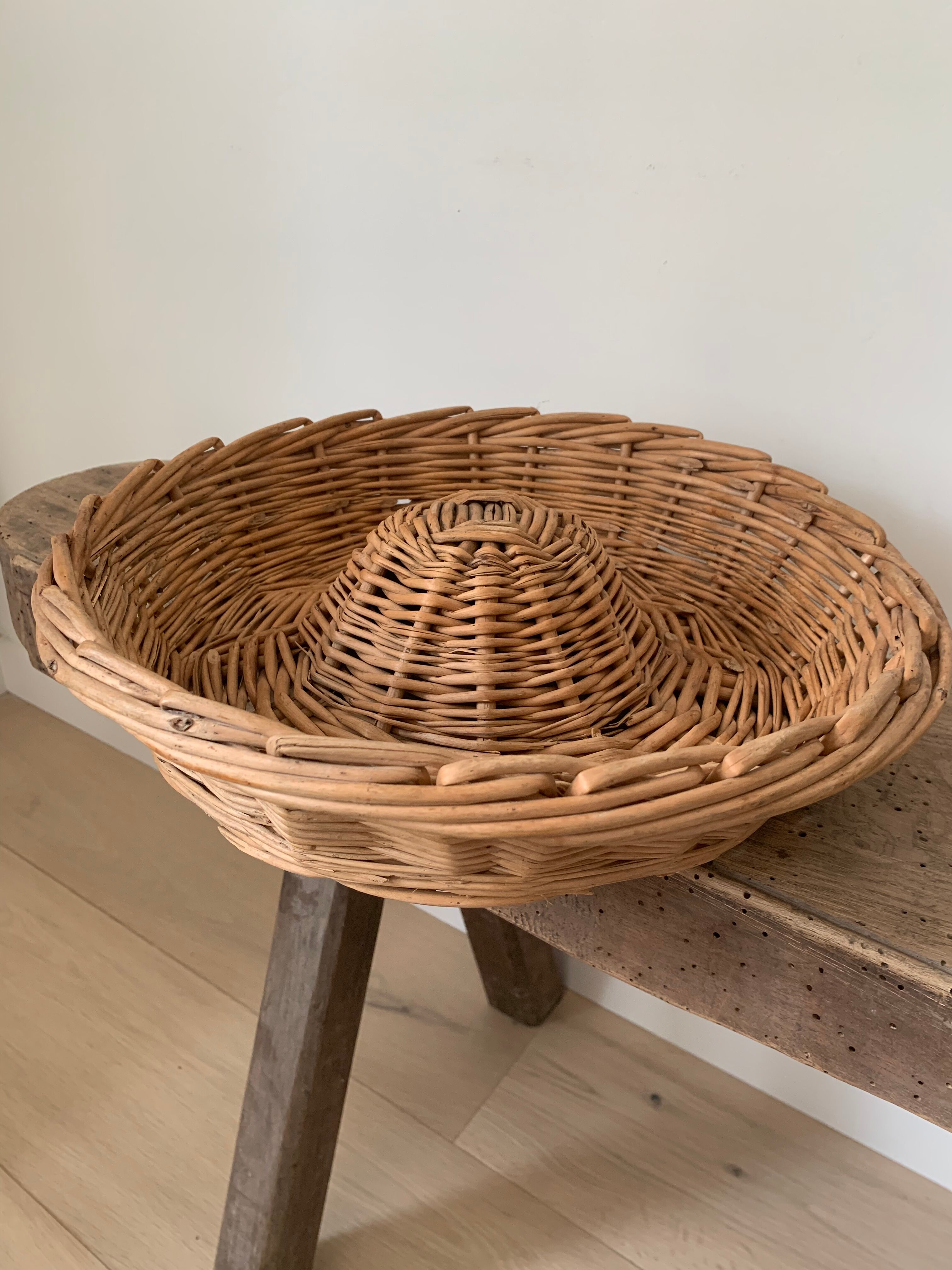 Vintage wicker basket