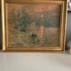 Golden frame with Claude Monet reproduction