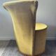 Chauffeuse enfant vintage en velours vert