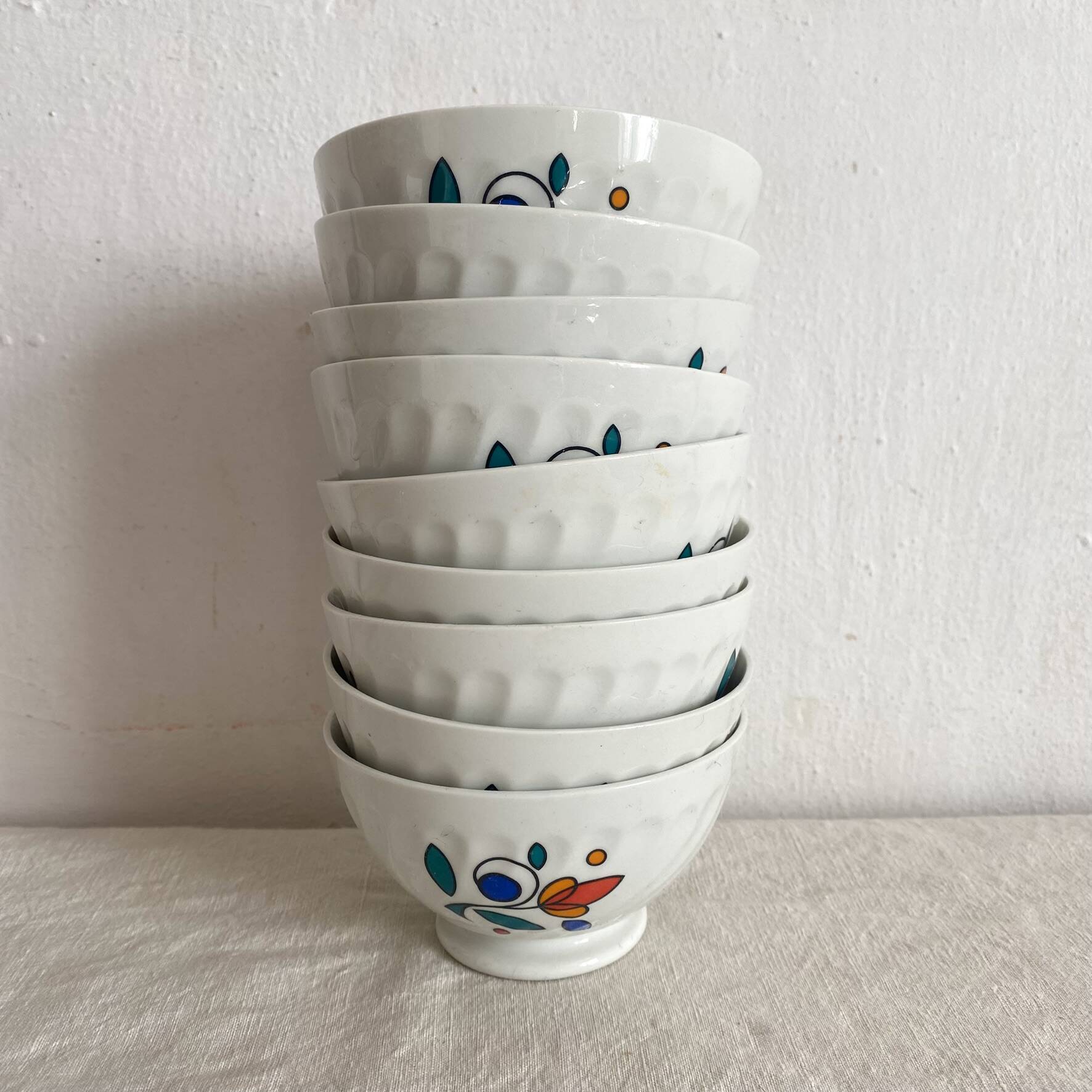 Small bowls Sarreguemines 1970s
