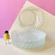 10 small plates in Duralex glass in the shape of flowers - retro-cuisine-vintage