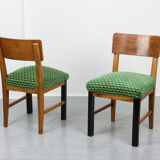 Chaises à manger art déco vintage