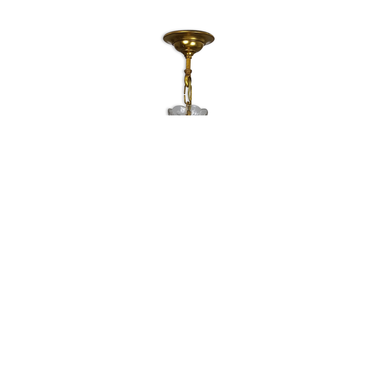 Trash in crystal chandelier