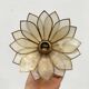 Flower walkman lamp in mother-of-pearl and brass