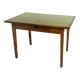 Wood and ceramic farm table