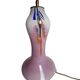 Clichy glass base table lamp with 20th-century lampshade