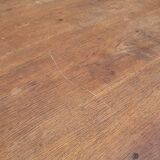Table de Ferme rustique en chêne massif piètements louis Philippe 19ème -1m40
