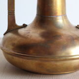 Pair of art nouveau copper and brass vases by Gustave Serrurier-Bovy