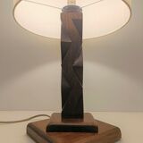Lampe sculpture en bois, 1950
