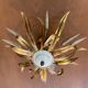 Hollywood Regency style ceiling light with wheat sheaves