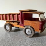 Wooden dump truck from the famous french brand dejou