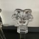 Pair of vintage crystal torch candlesticks from the 70s