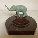 Marble elephant ashtray/trinket tray