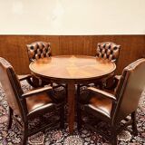 Round Art Deco Globe Wernicke Meeting Table