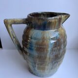 Ceramic pitcher / glazed stoneware 70s