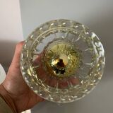 Lampe baladeuse à poser ou suspendre verre bulle vintage