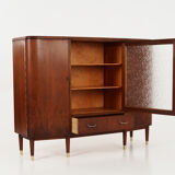 Walnut highboard 70's scandinavian design