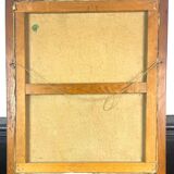 Tableau encadré représentant une cartomancienne bohémienne - signé CALLEWAERT 1940