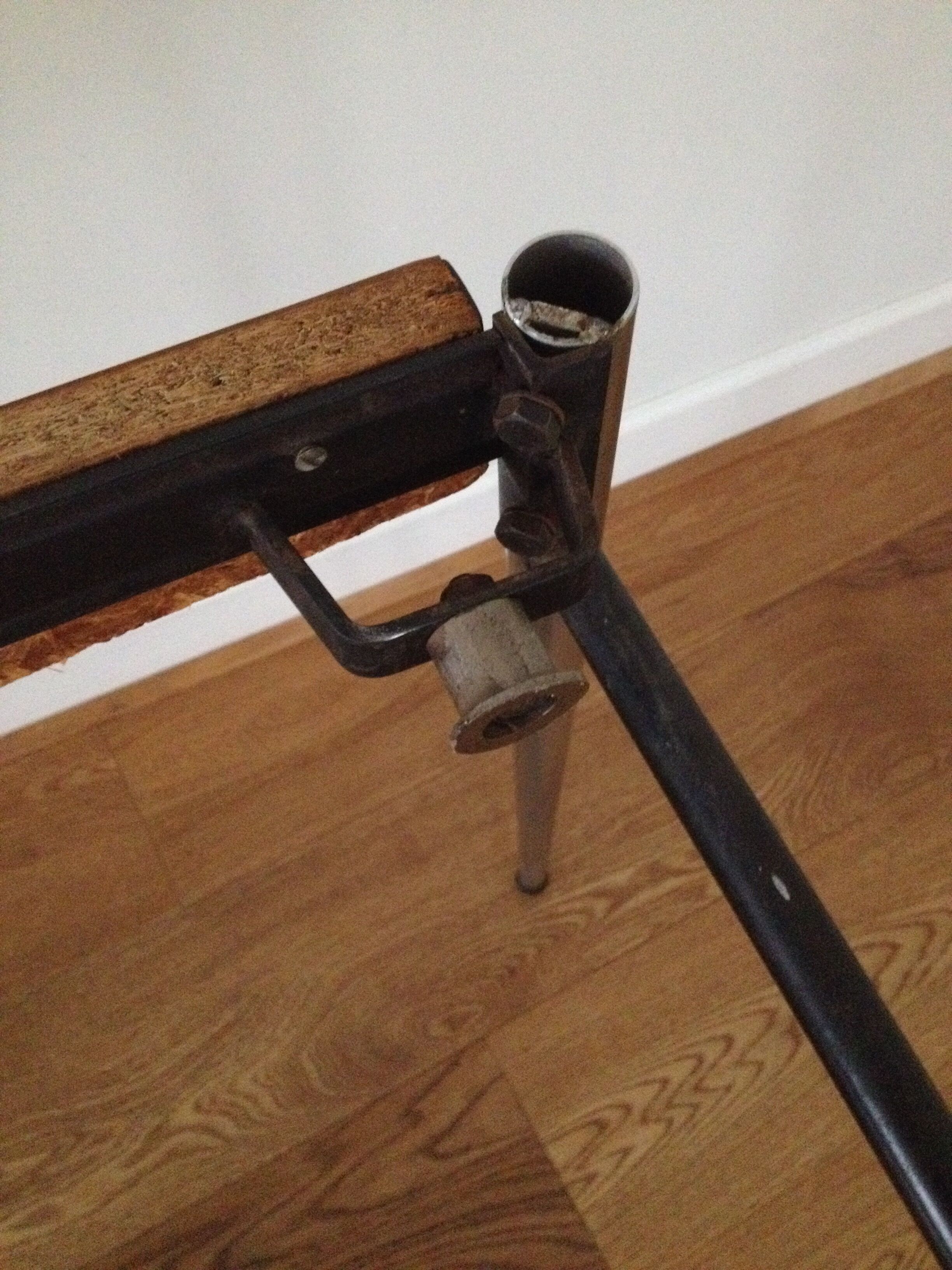 Yellow formica table