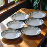 Antique ironstone plates signed Moulin des Loups "Provence"