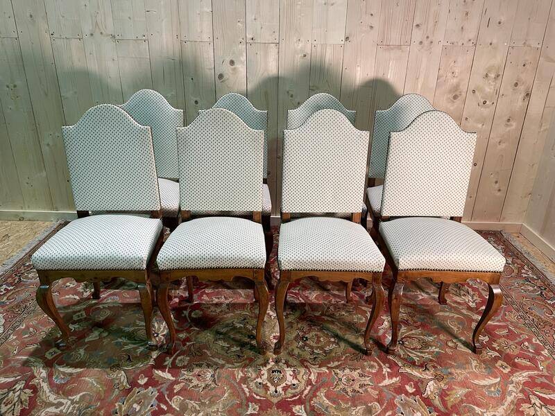 Set of 8 Dutch chairs