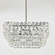 Large square chandelier by Bakalowits with diamond-shaped crystals, Austria, 1950s.