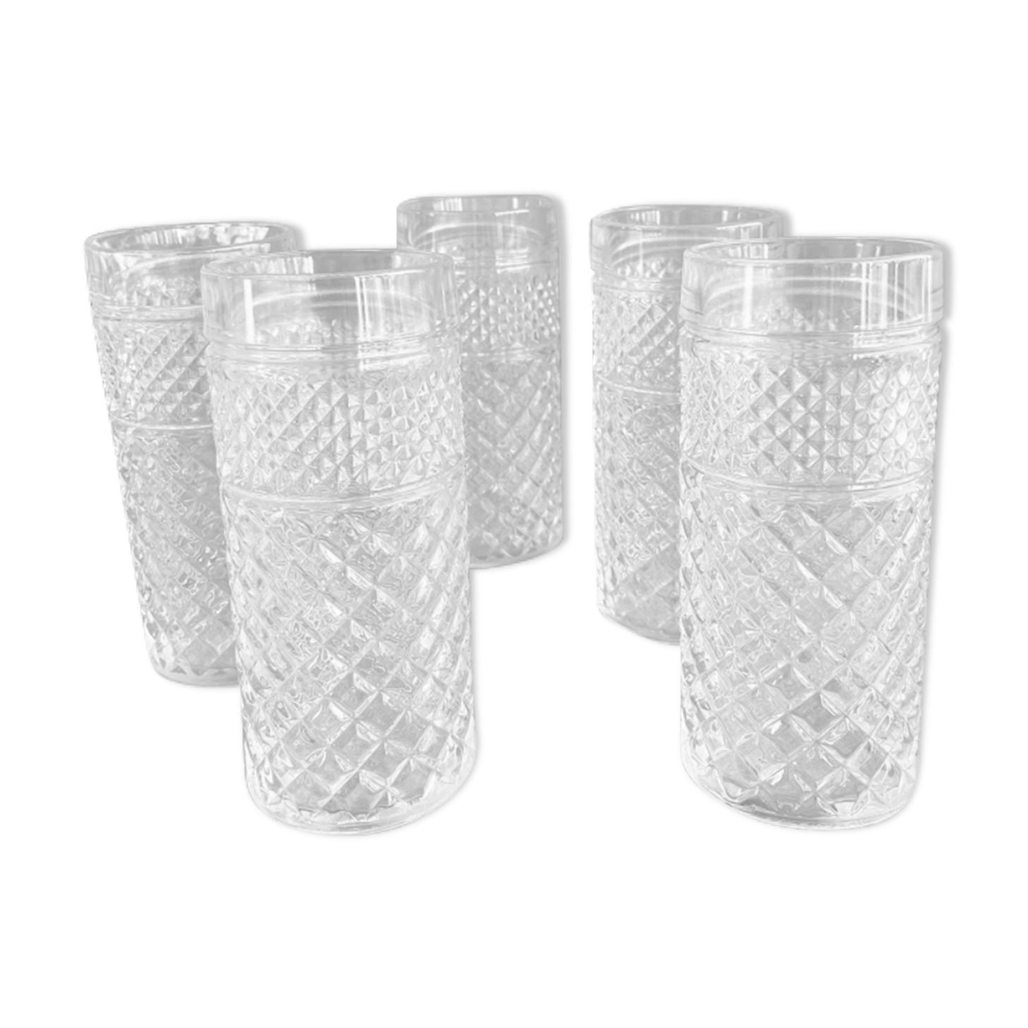 Set of 6 vintage glasses