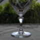 Set of wine glasses engraved glass 1950s.