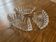 Set of 3 cut glass aperitif bowls - old, vintage