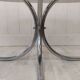 Vintage coffee table chrome and smoked glass 70s